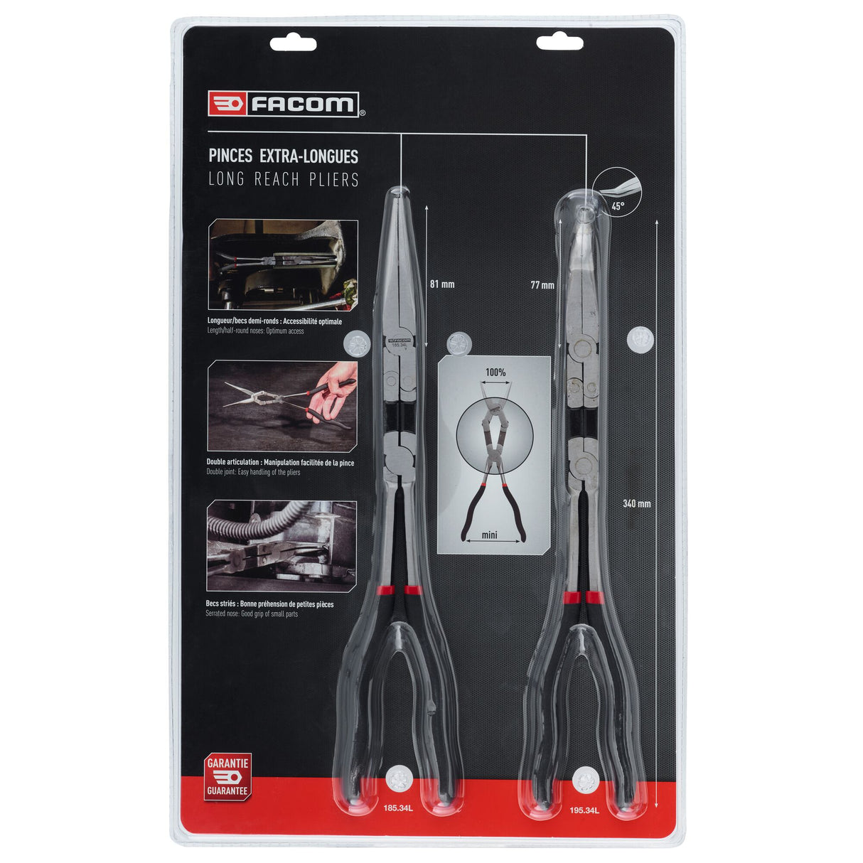 Set Of 2 Long Reach Pliers