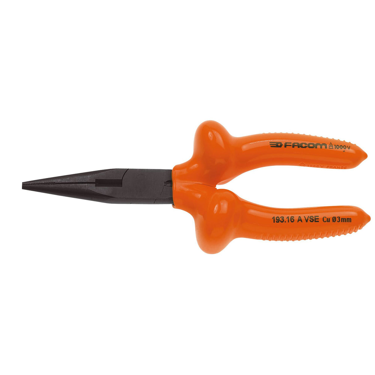1000V Insulated Semi-Round Nose Pliers