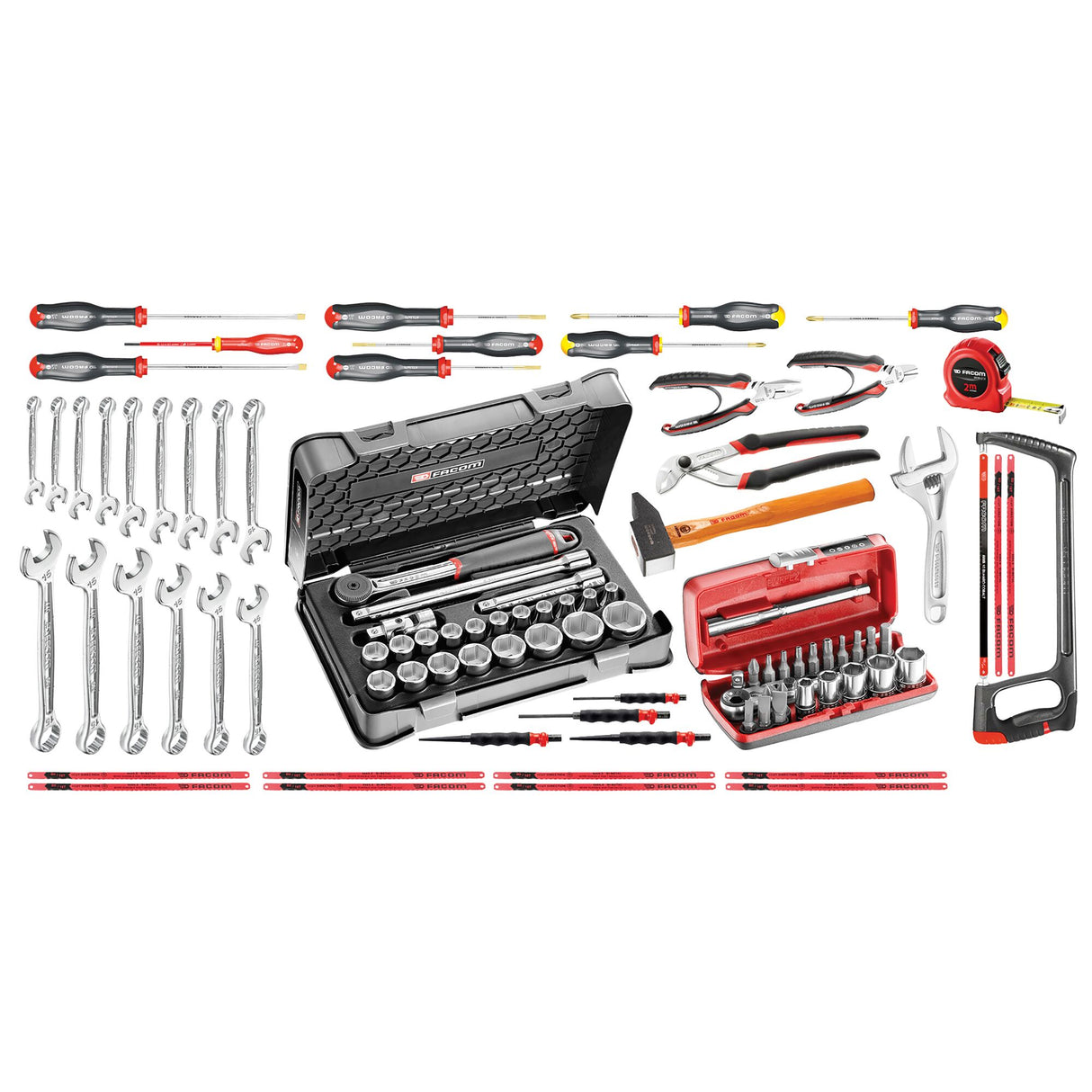Metal Toolbox With Metric Mechanic Tool Set (96 pc.)
