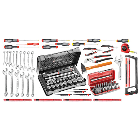 Metal Toolbox With Metric Mechanic Tool Set (96 pc.)