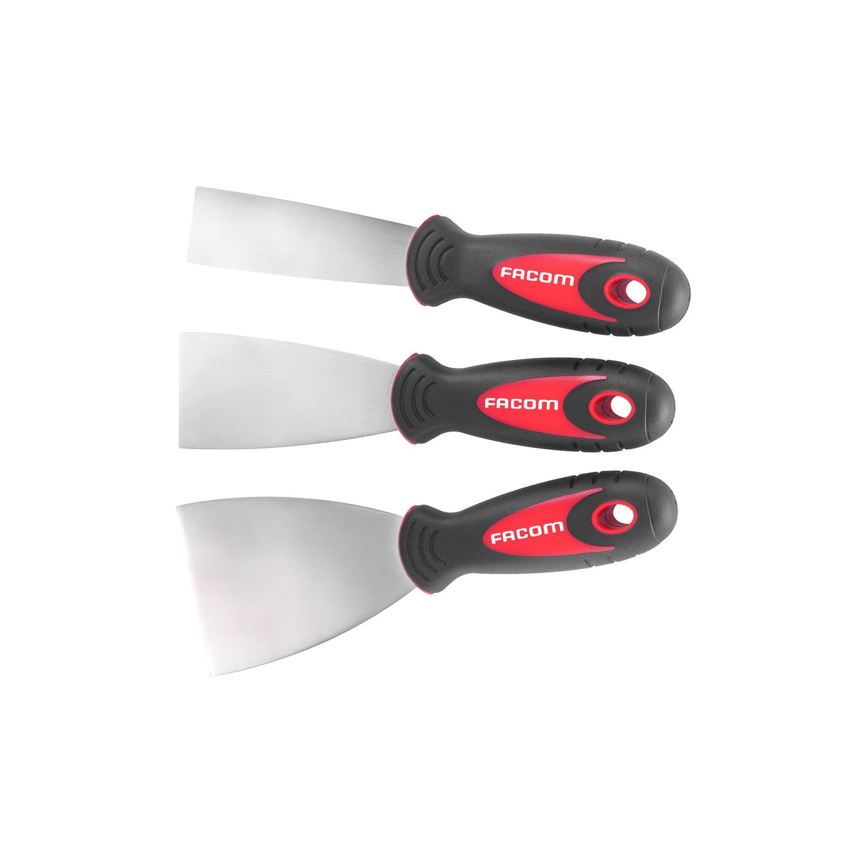 Set of 3 FlexibleSspatulas, 2 Straight Shape : 50, 32mm - 1 Angle Shape : 50mm