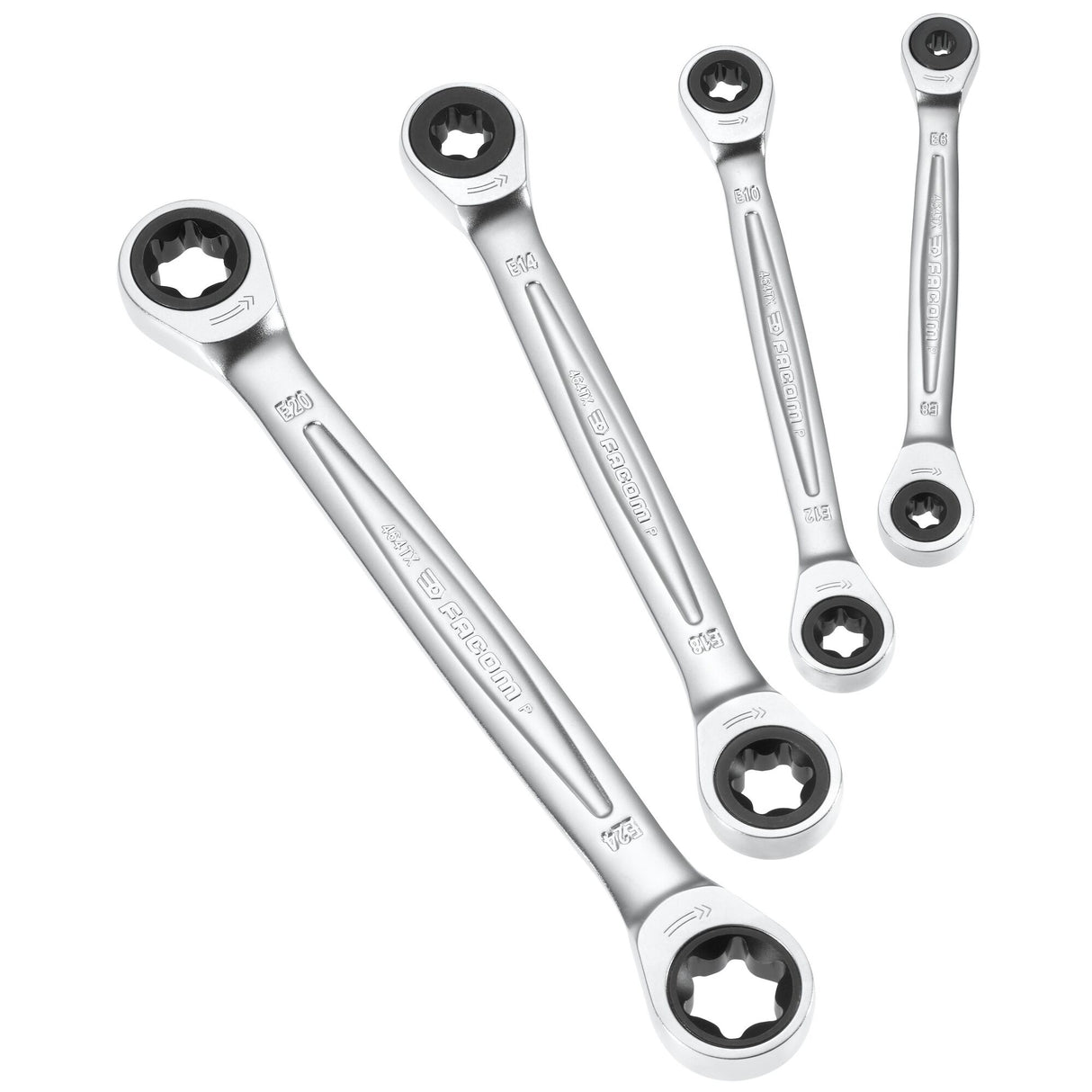 TORX® RATCHET WRENCHES - 464 - Double End - Box - 4 pc.