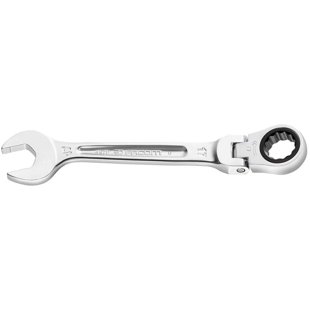 FLEX HEAD RATCHET WRENCH - 467BF - Anti Slip End - 9 mm