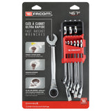 RATCHET COMBINATION WRENCHES - 467BR - Rapid Reversible - Case Holder - 10 pc.