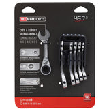 467BS.JP - Short Ratchet Combination Wrenches in Portable Holder, Metric