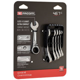 467BS.JP - Short Ratchet Combination Wrenches in Portable Holder, Metric