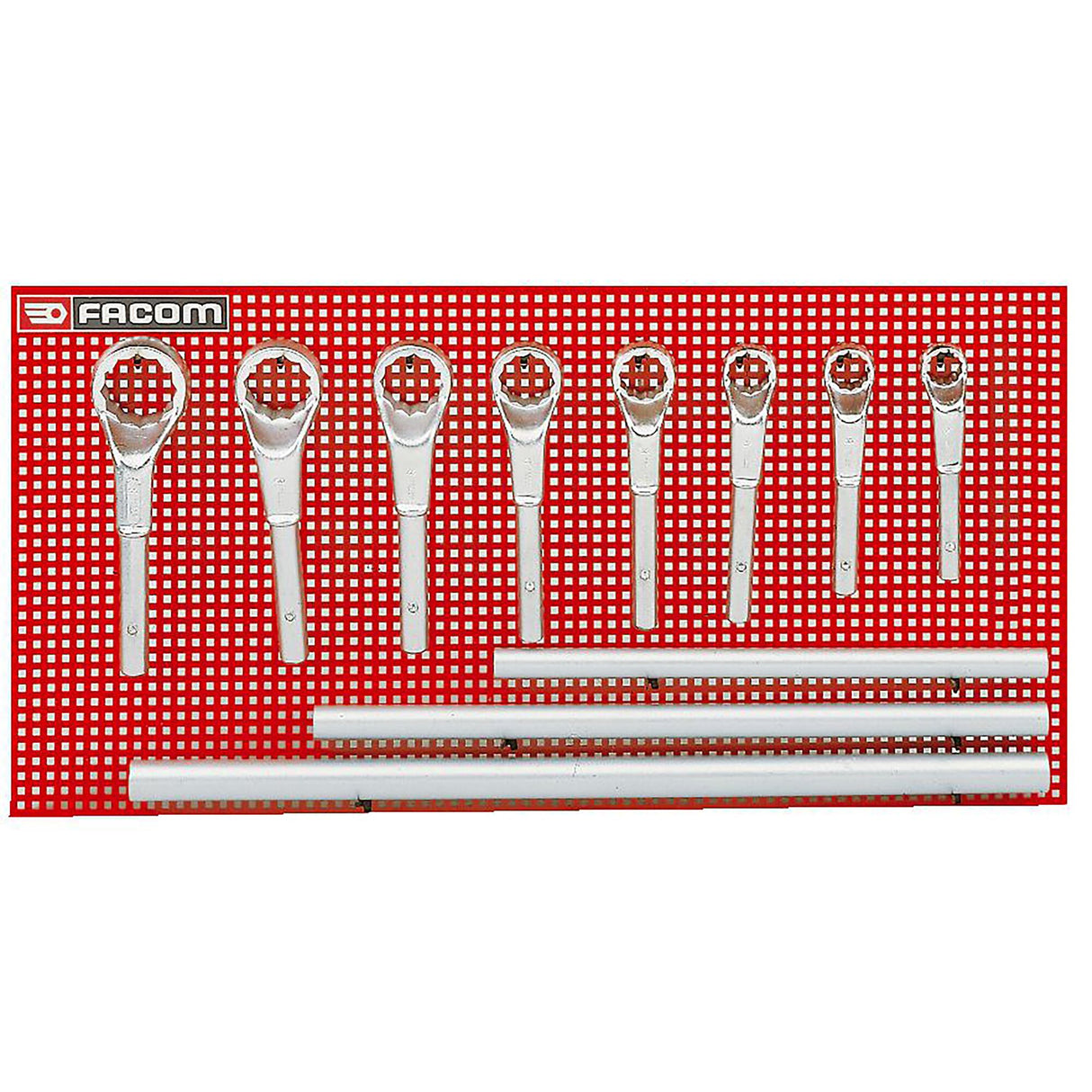 OFFSET RING WRENCHES - 54A - Heavy Duty Ring - Panel - 12 pc.