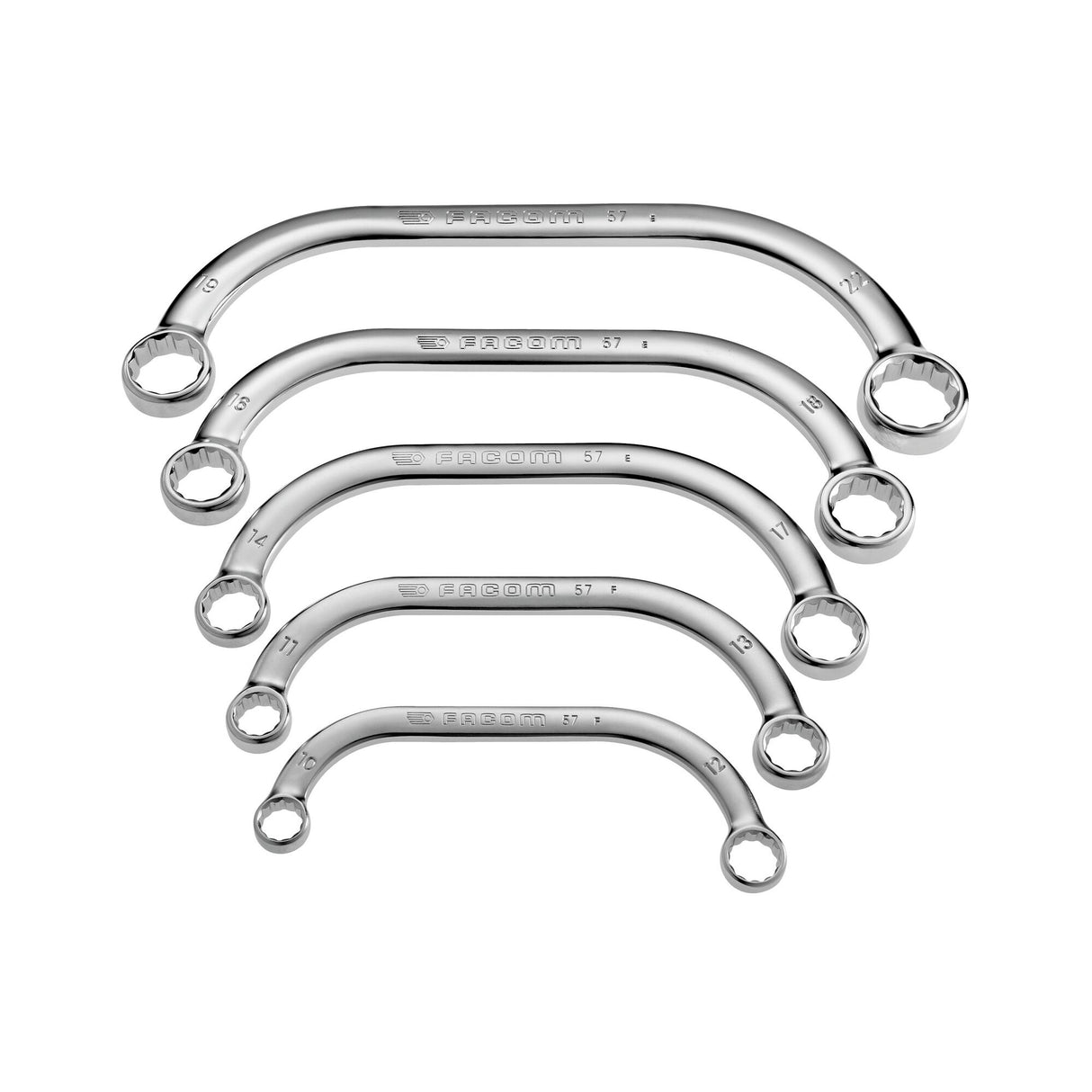 HALF MOON WRENCHES - 57 - 12 Points - Box - 5 pc.