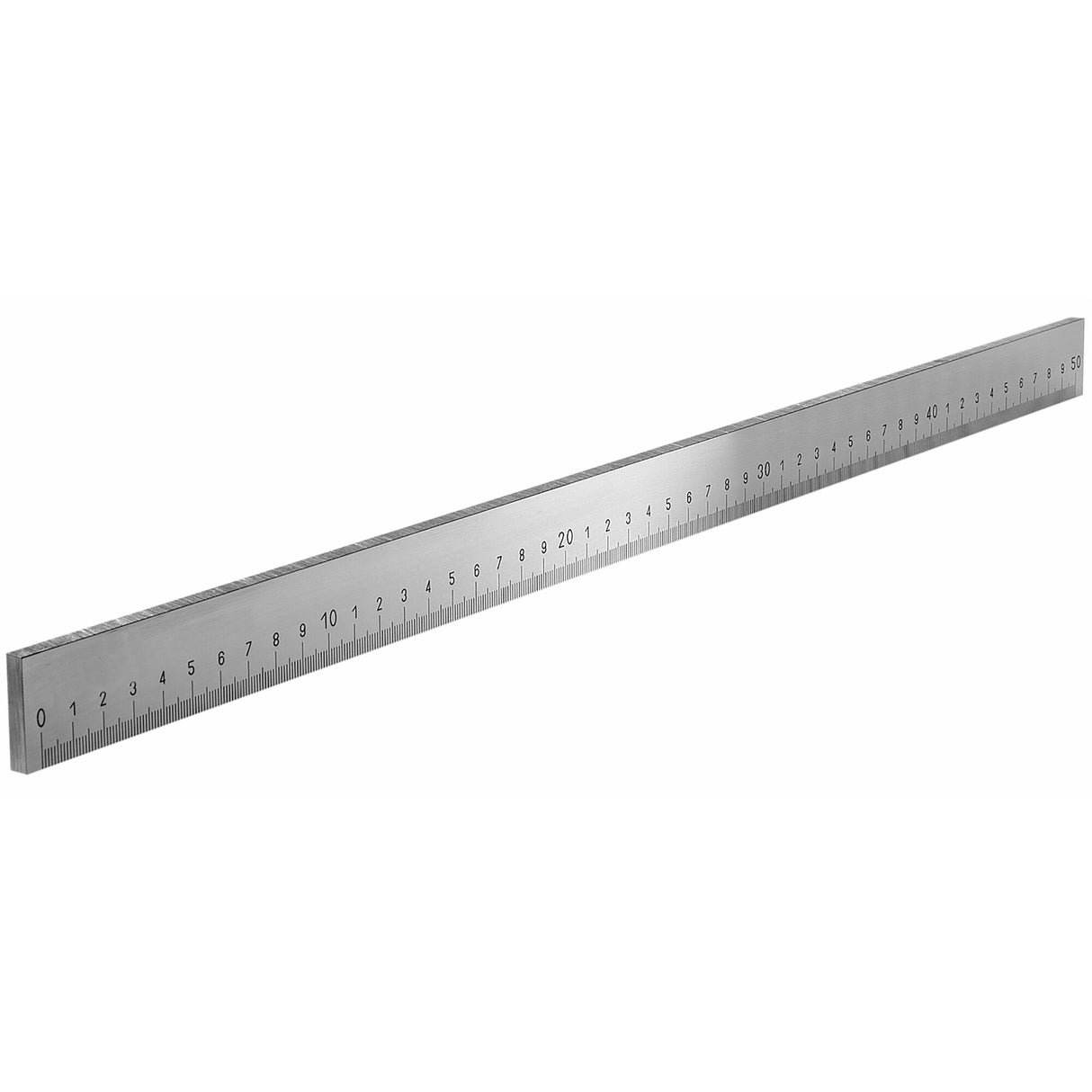 500mm Stainless Steel Solid Rule, 1 Side