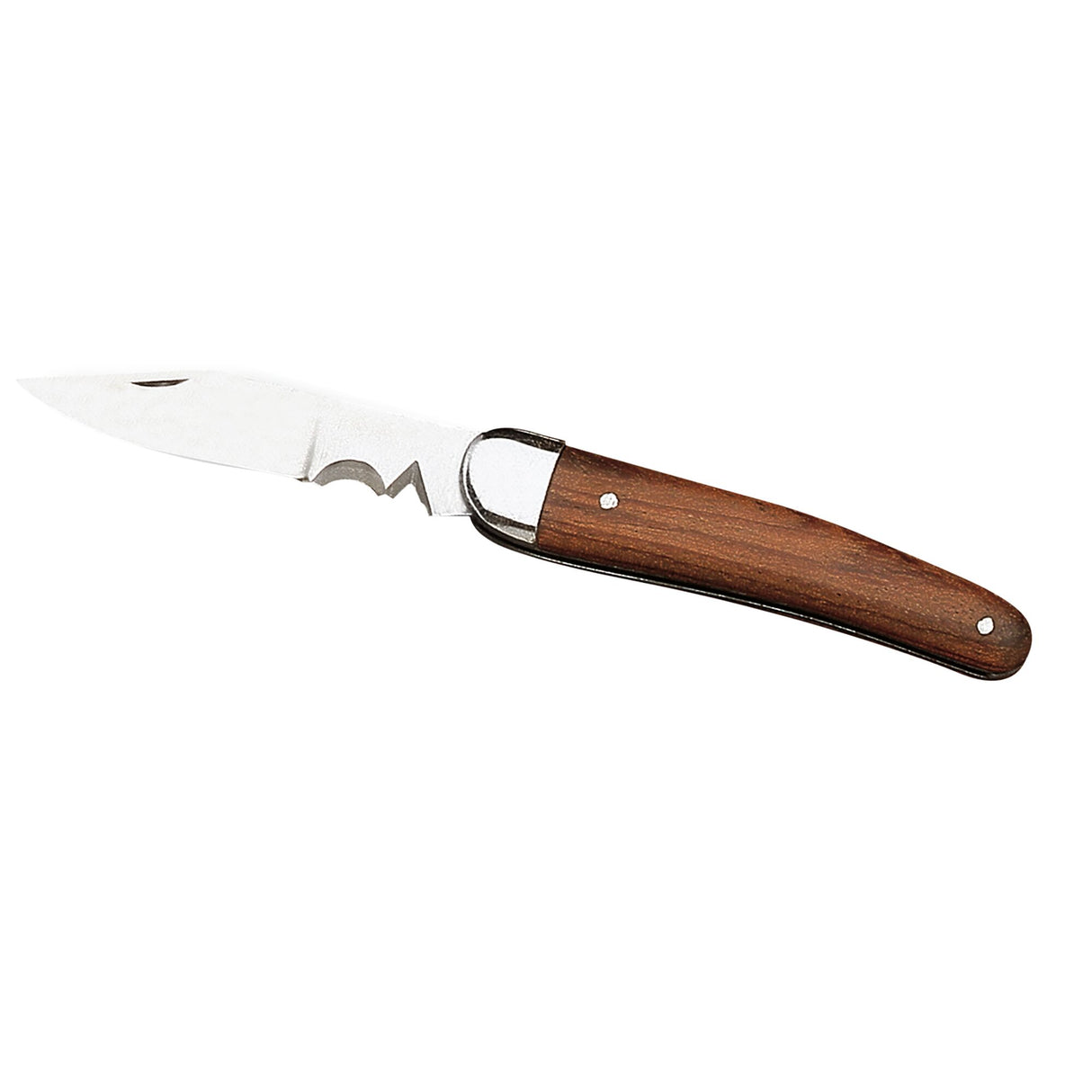 Electricians Knife and Wire Stripper With Wood Handle