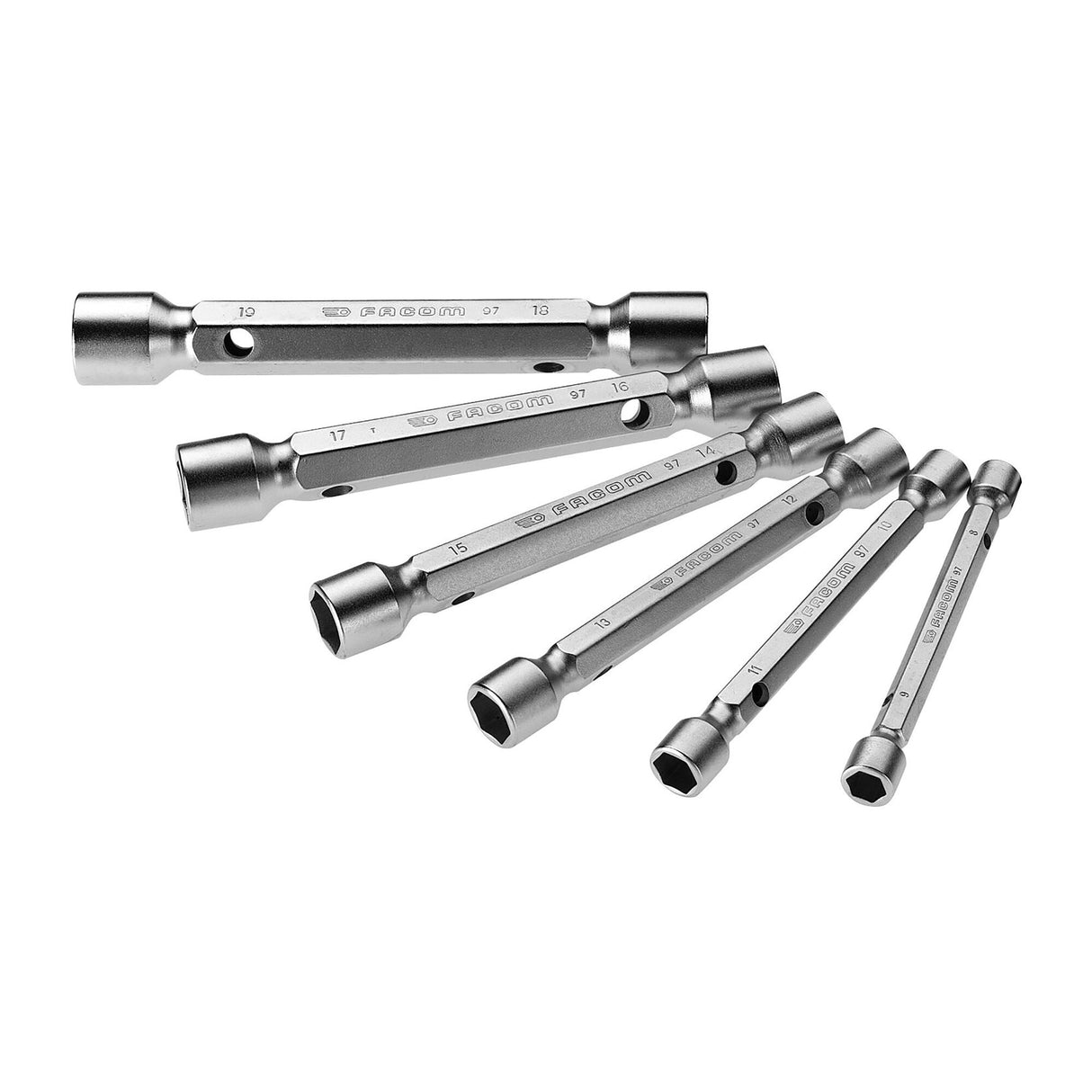 DOUBLE SOCKET WRENCHES - 97 - 6 Points - Box - 6 pc.