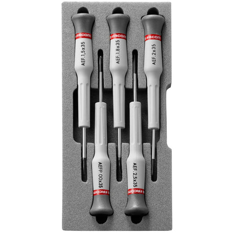 MICRO-TECH® Screwdrivers Slotted Phillips® Set (5 pc.)