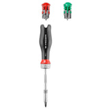 PROTWIST® 3 in 1 1/4 in. Ratchet Blade Handle Set and 15 Bits