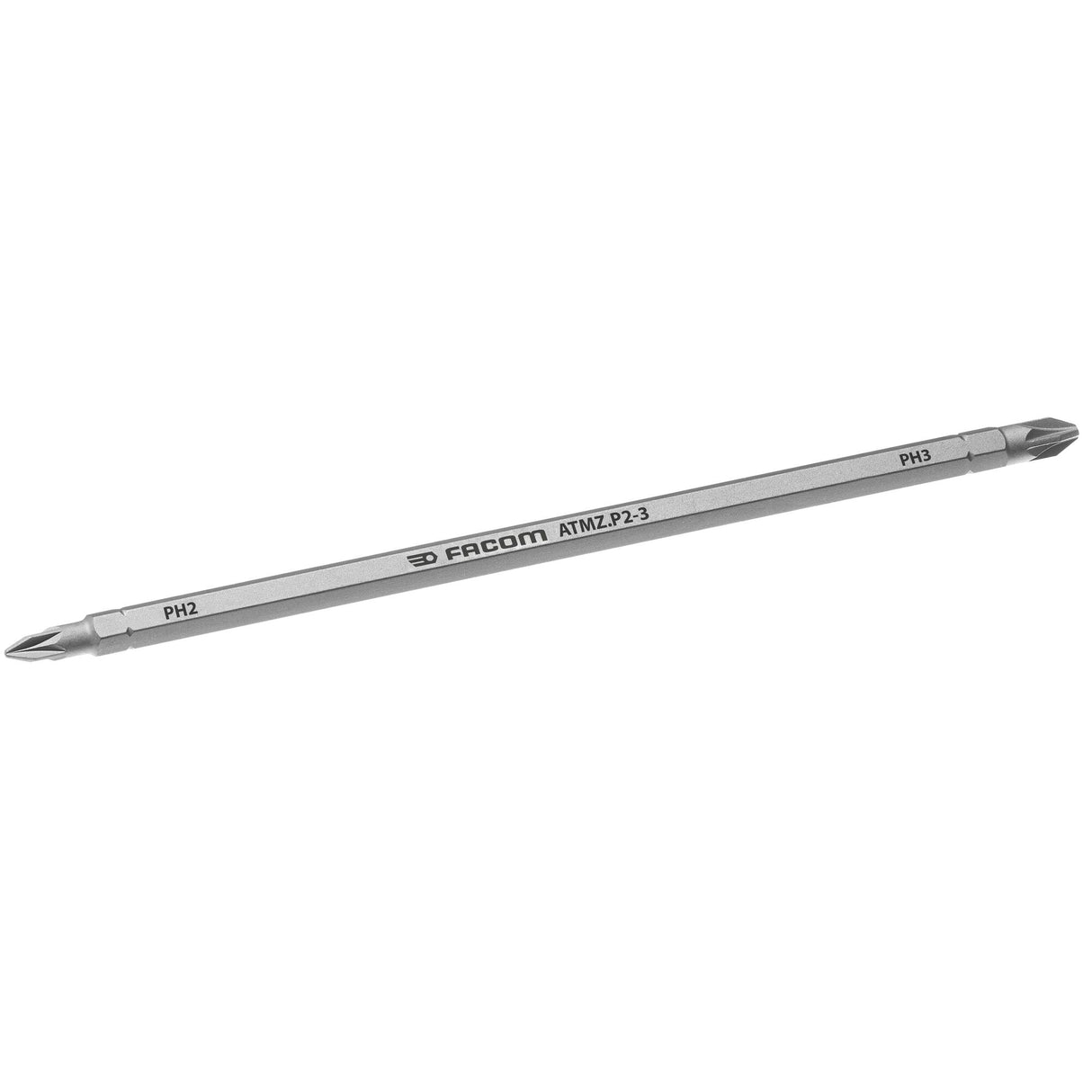 Short screwdriever blade for Phillips® 1/4", PZ2, PZ3