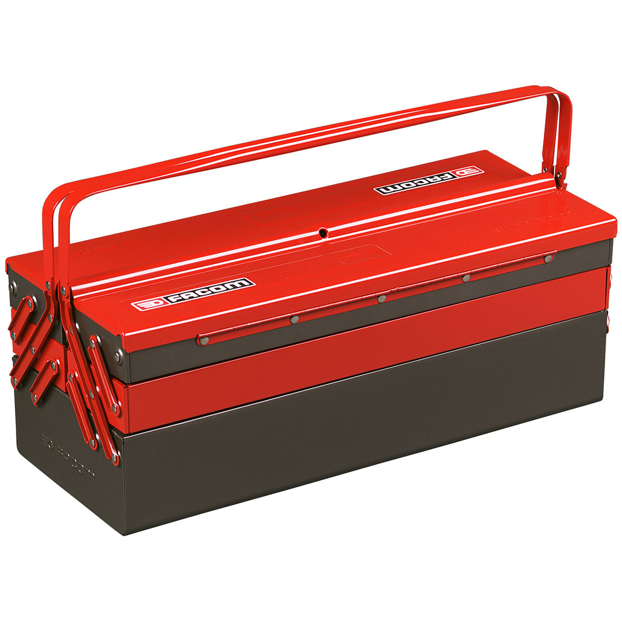 22 in. Metal Cantilever Tool Box With 5 Trays
