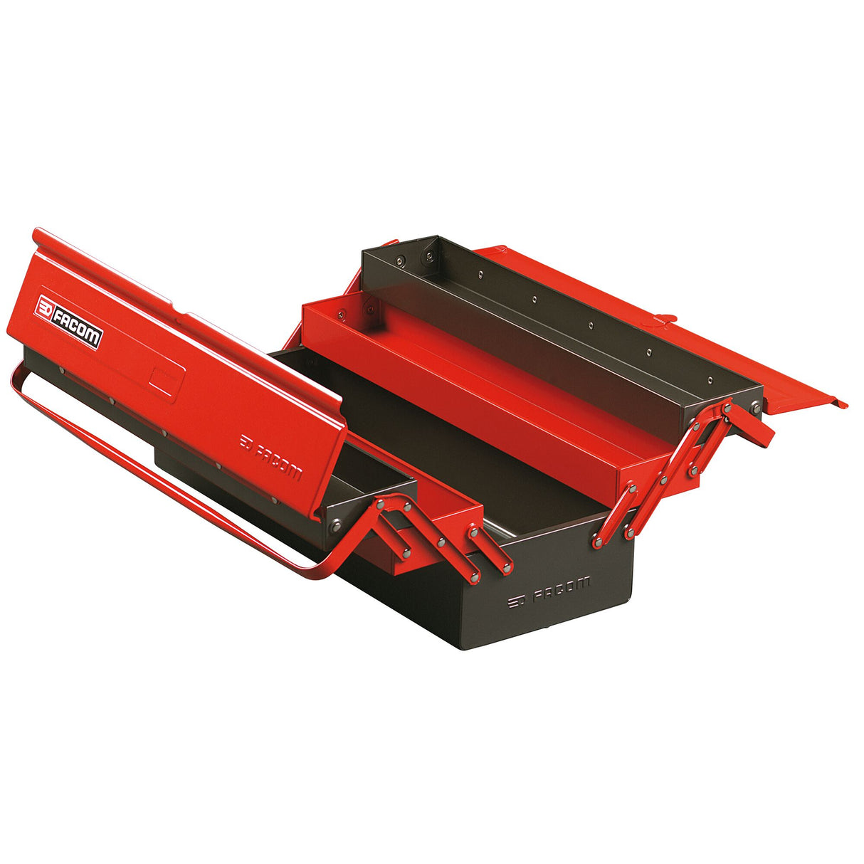 22 in. Metal Cantilever Tool Box With 5 Trays