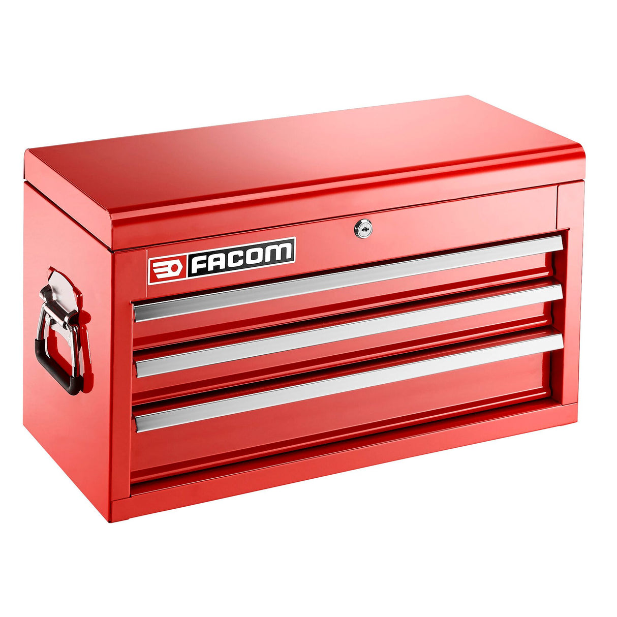 570 x 270mm Metal Tool Chest, 3 Drawers, Lateral Handles for Transportation