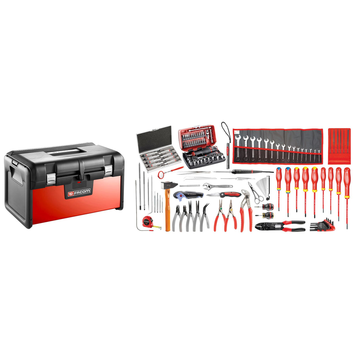 20 in. Alloy Toolbox With Electro-Mechanic Set (120 pc.)