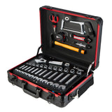 Mallette de maintenance en aluminium avec une sélection d'outils (181 pièces)