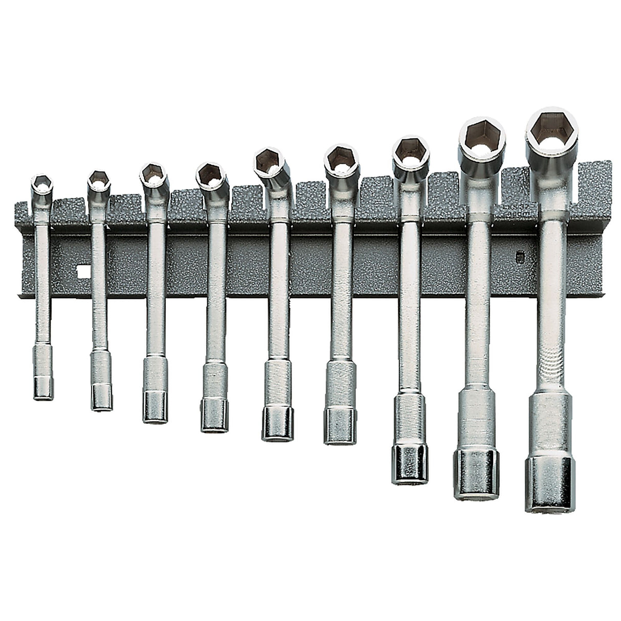 Metal Tool Rack for 9 (Size 8-19) Pipe Wrenches