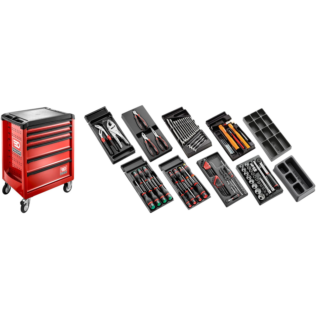 Universal Tool Set in 6-Drawer Roller Cabinet (118 pc.)