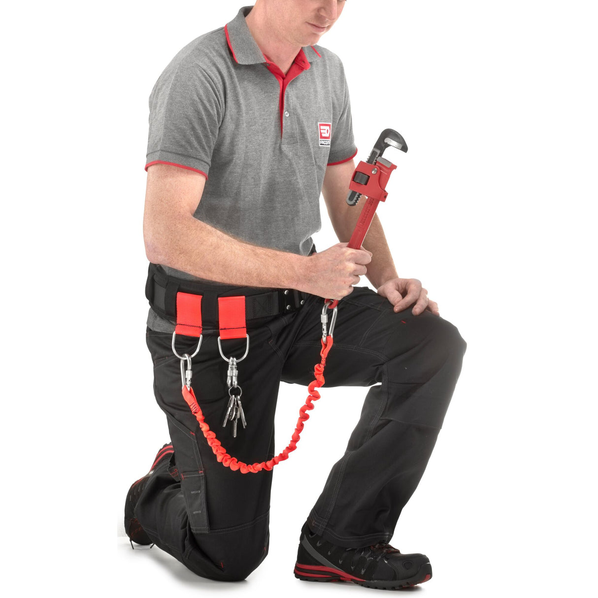 CT - Belt with dual point metal loop - Safety Lock System Solution