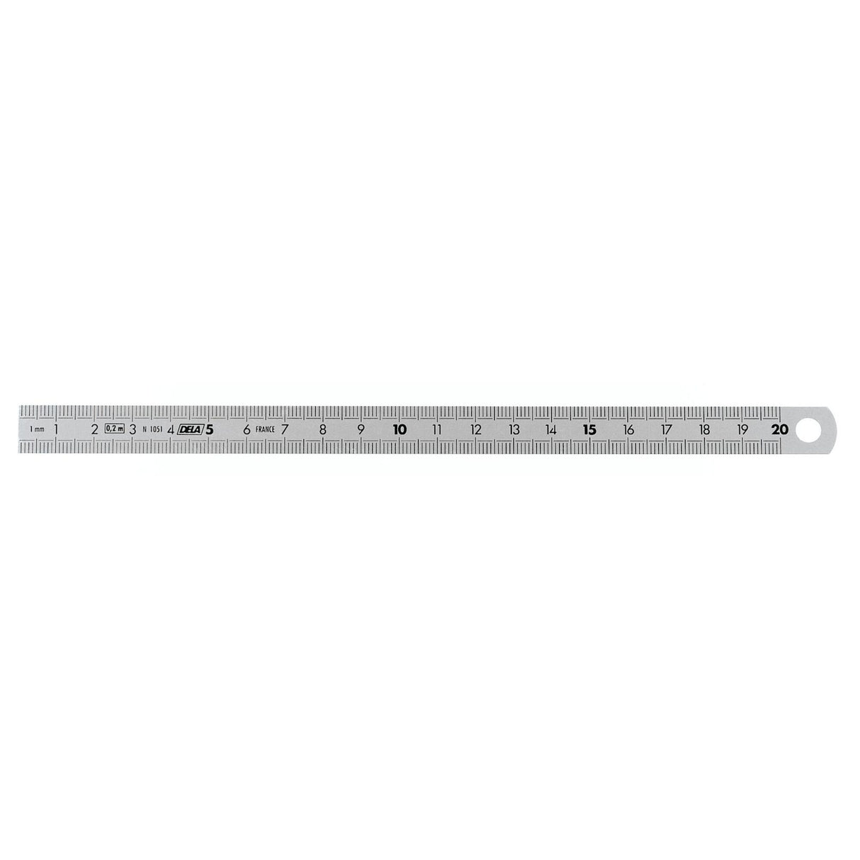 DELA.1051 - Stainless steel rulers - 2 sides