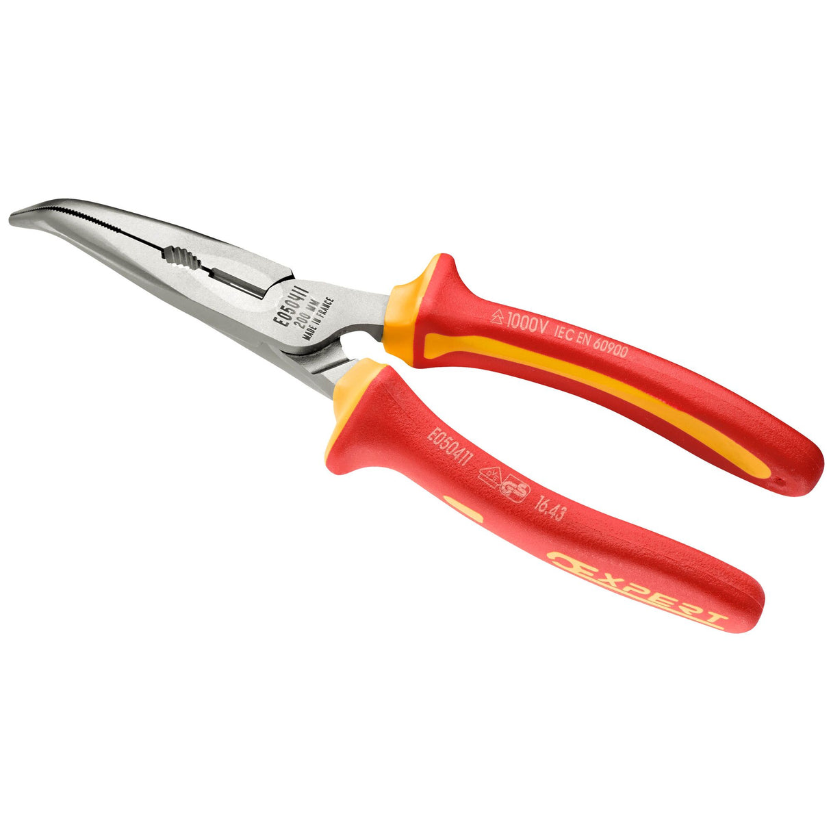 1/2 round nose - 40° angled pliers - Insulated 1000V - VDE
