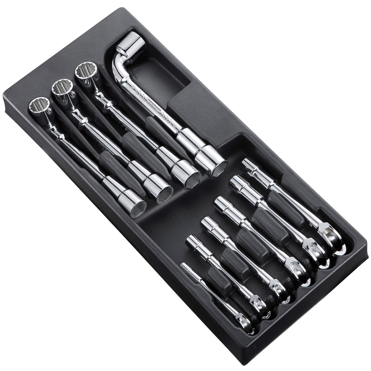 L-shape wrench plastic tray
