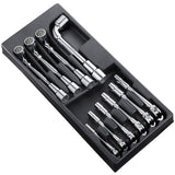 EXPERT by FACOM® 6 x 12-Point Metric Angle Socket Wrench Set (10 pc.)