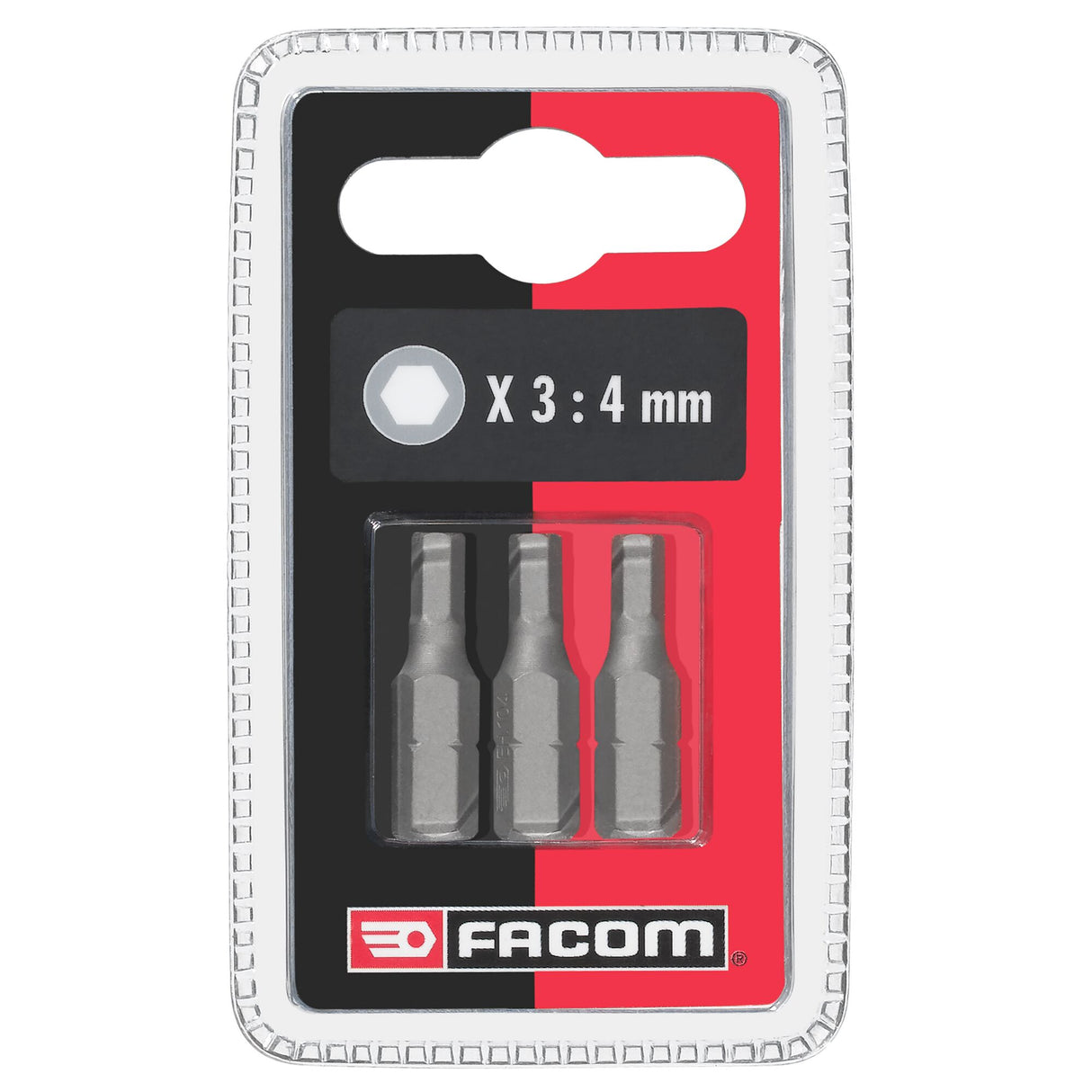 Set of 3 Screw Bits Series 1 for Metric Cuntersink Hex Head Screws 2.5 mm
