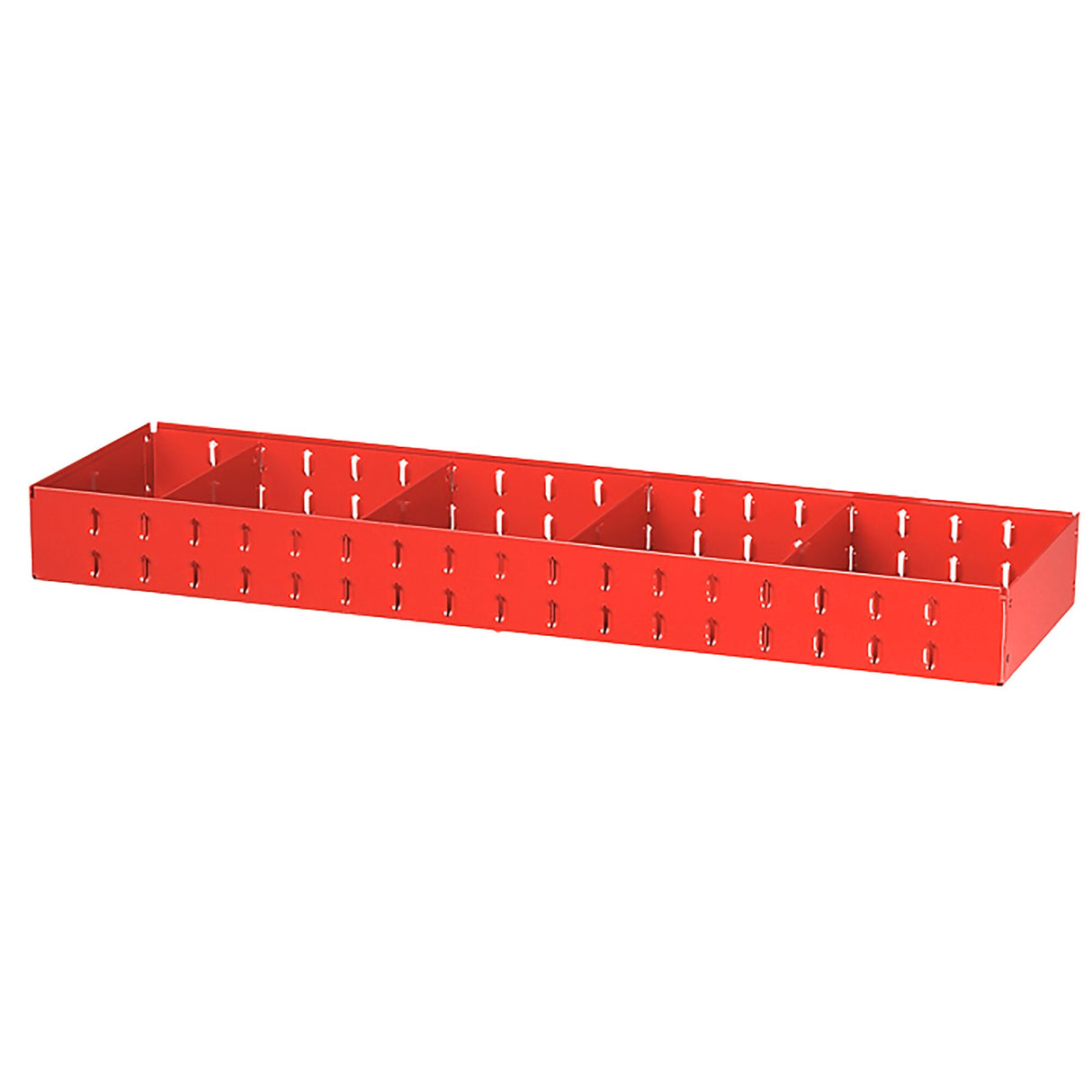275mm Metal Shelf D for Uprights 5003MF, 4 Removable Dividers, L 930 x H 90 mm