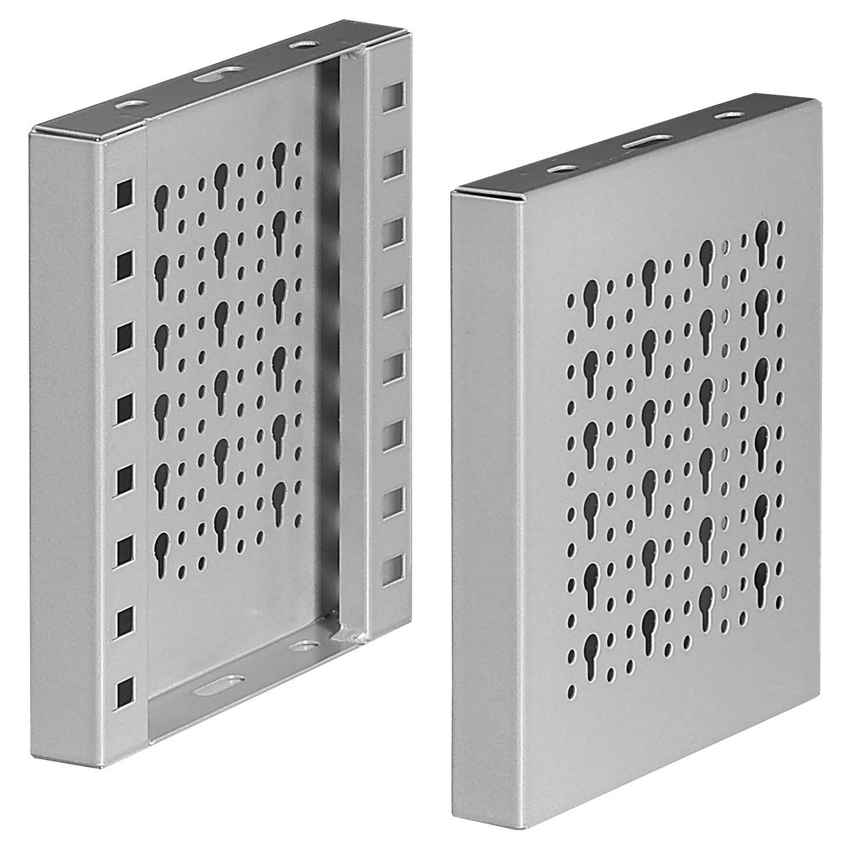 2 Metal Uprights 5003ME, for Creating Shelves, D 375 x H 222 mm