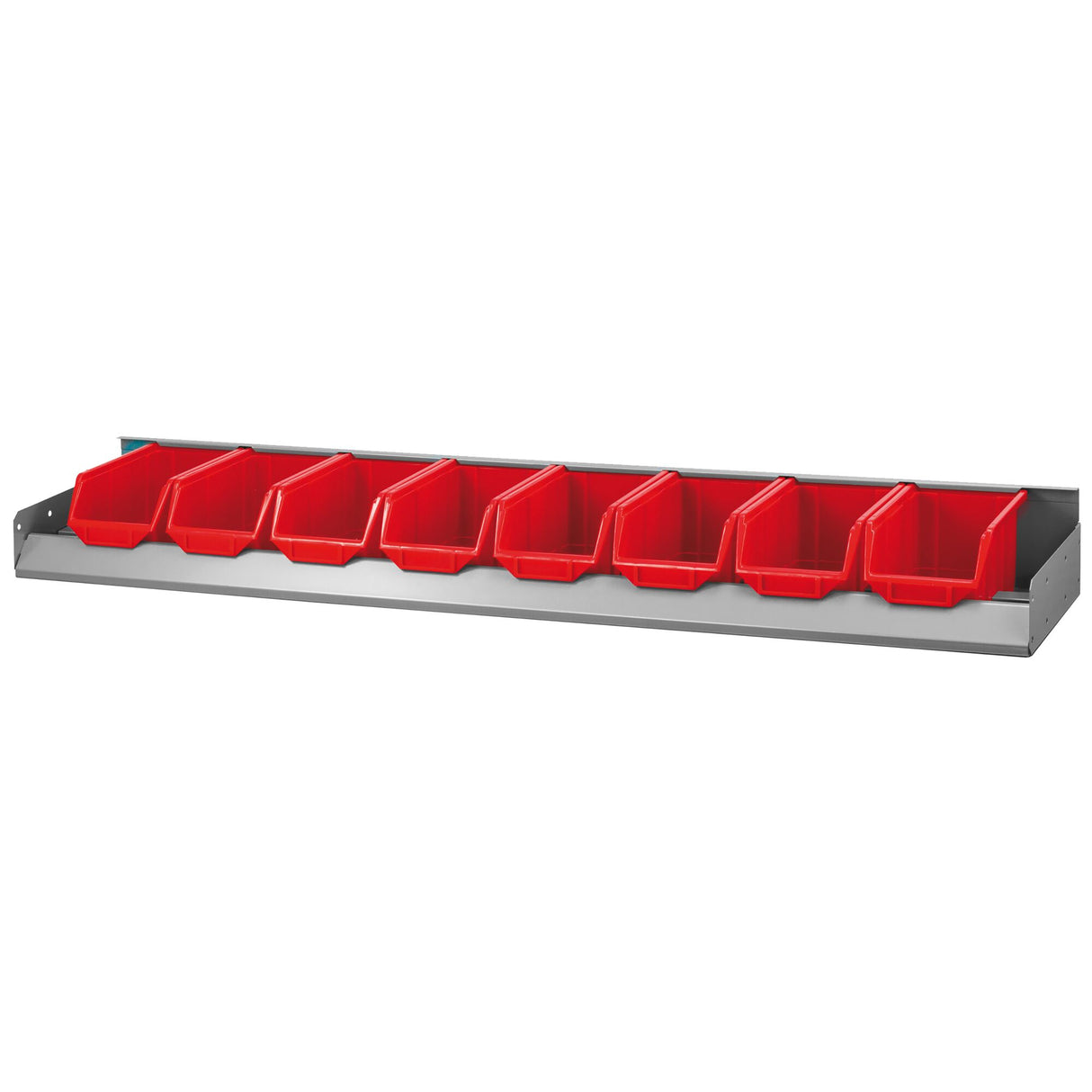 Bins Holder Shelf D 275 mm, Bins Included, for Uprights 5003MF, L 1177 x H 90 mm