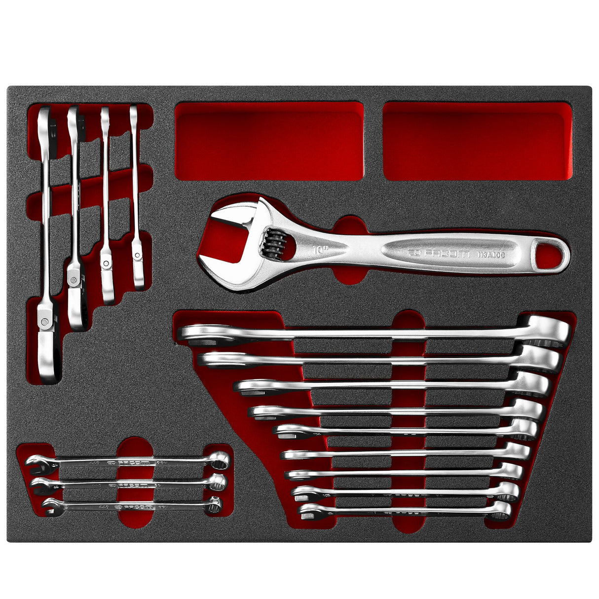 COMBINATION WRENCHES - F50031047 - Van Storage Solution - Foam Tray - 17 pc.