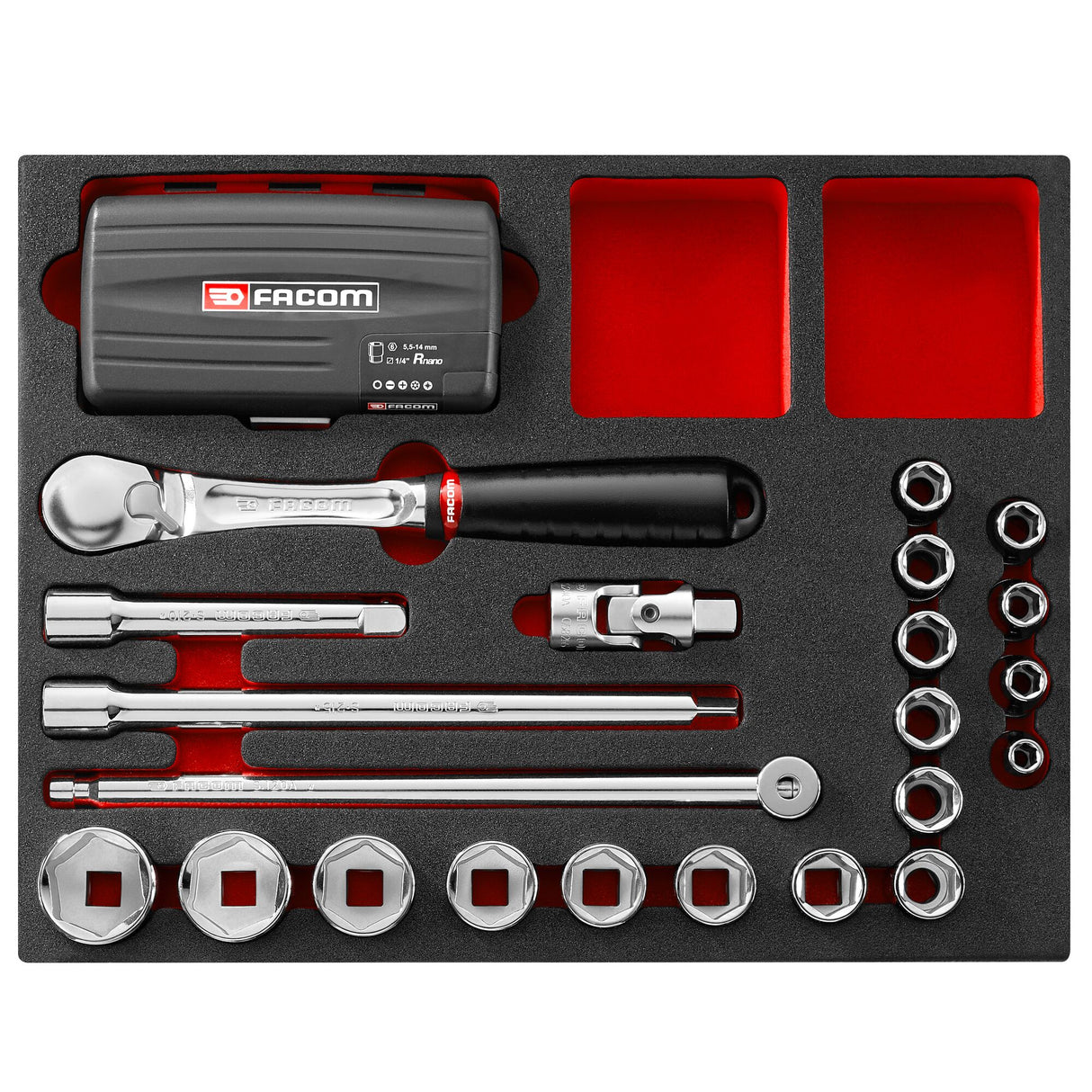 1/4 in. - 1/2 in. Socket Set in Foam Module (60 pc.)