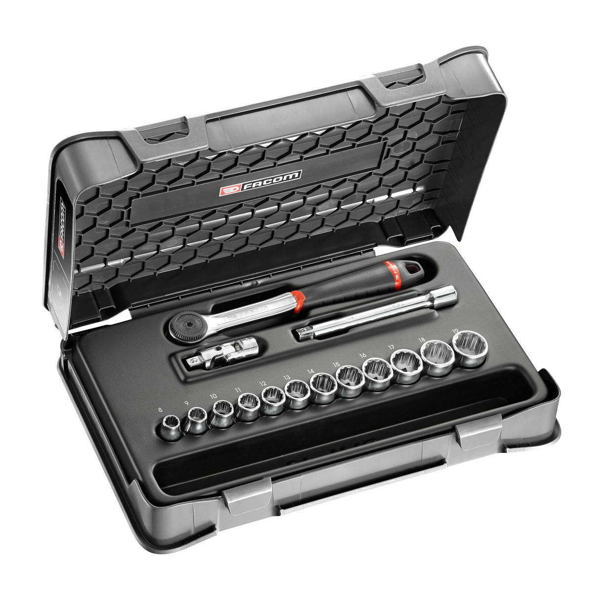 3/8 in. MBOX Performance Round Head Ratchet & Socket Set (15 pc.)