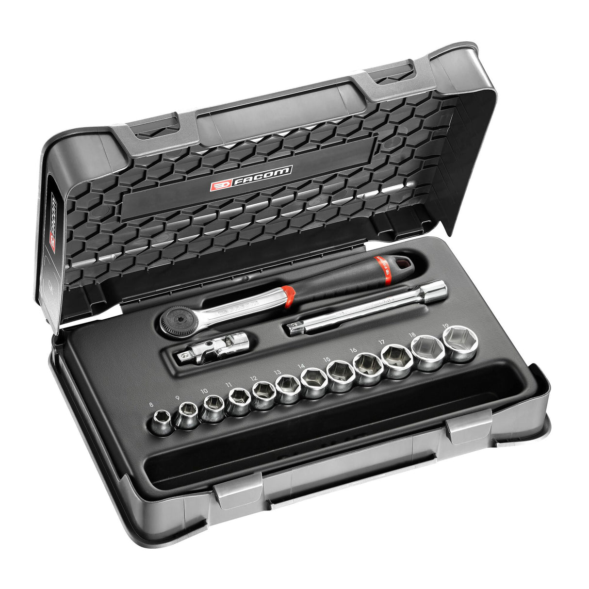 3/8 in. MBOX Performance Round Head Ratchet & Socket Set (15 pc.)