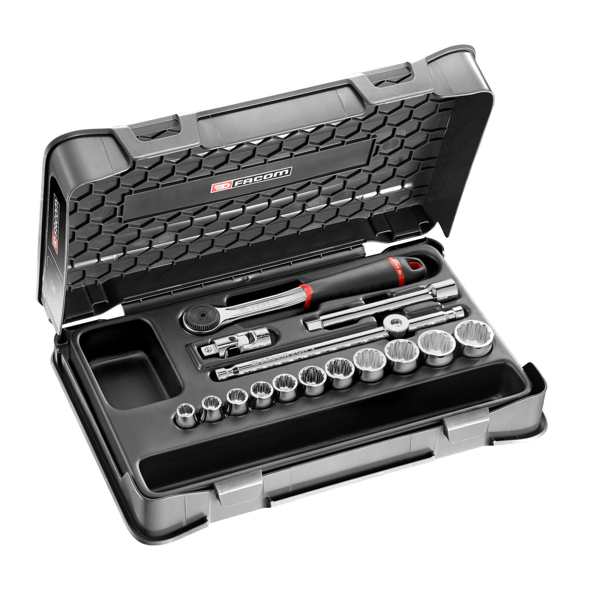 3/8 in. MBOX Performance Round Head Ratchet & Socket Set (16 pc.)