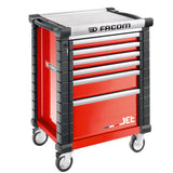 JET.6M3A - Roller cabinet, 6 drawers, l 569 x h 421 mm, 3 modules per drawer, 0,28 m² top