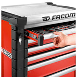 JET.6M3A - Roller cabinet, 6 drawers, l 569 x h 421 mm, 3 modules per drawer, 0,28 m² top