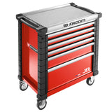 Roller Cabinet, 6 Drawers, L 759 x H 421 mm, 4 Modules Per Drawer, 0,37 m® Top