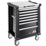 Roller Cabinet, 7 Drawers, L 569 x H 421 mm, 3 Modules Per Drawer, 0,28 m² Top
