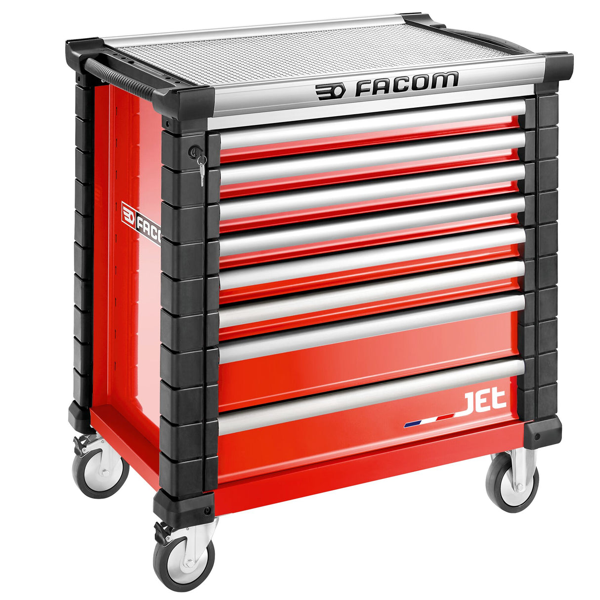 JET.8M4A - Roller cabinet, 8 drawers, l 759 x h 421 mm, 4 modules per drawer, 0,37 m² top