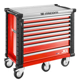 Roller Cabinet, 7 Drawers, L 948 x H 421 mm, 5 Modules Per Drawer, 0,46 m® Top