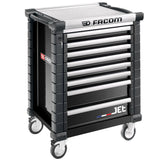 Roller Cabinet, 8 Drawers, L 569 x H 421 mm, 3 Modules Per Drawer, 0,28 m® Top