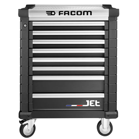 Roller Cabinet, 8 Drawers, L 569 x H 421 mm, 3 Modules Per Drawer, 0,28 m® Top