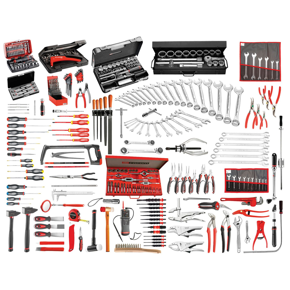 JET 7-Drawer Roller Cabinet With Metric Mechanic Tool Set (343 pc.)