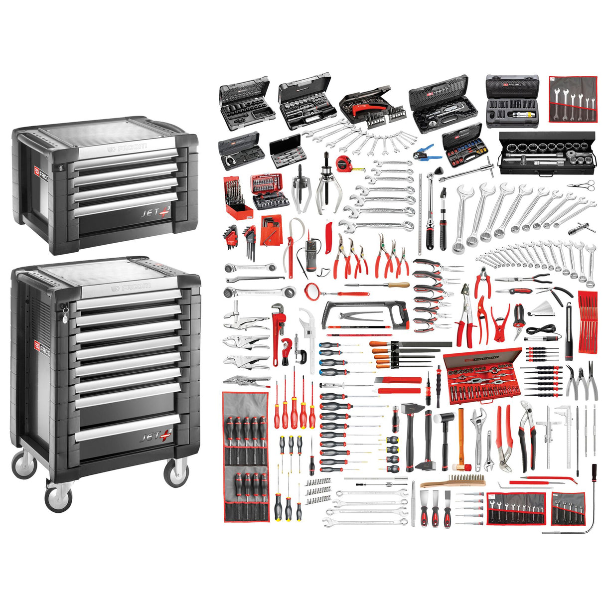 JET 8-Drawer Roller Cabinet With Mechanic Tool Set (528 pc.)