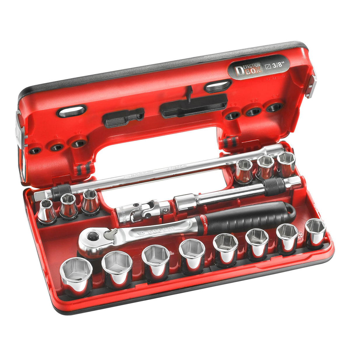 3/8 in. DBOX Twist Handle Ratchet & Socket Set (18 pc.)